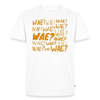Wae? - T-shirt Premium bio Homme - blanc - Devant - Nico (187cm)