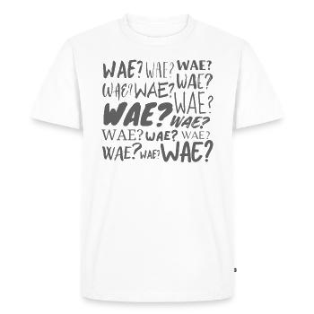 Wae? - T-shirt Premium bio Homme - blanc - Devant - Nico (187cm)