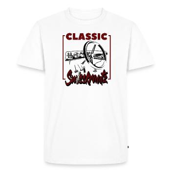 Classic - Männer Premium Bio T-Shirt - Weiß - Vorne - Nico (187cm)