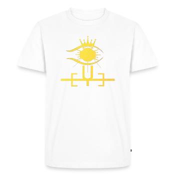 Le Soleil - T-shirt Premium bio Homme - blanc - Devant - Nico (187cm)