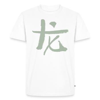 Dragon - Chinois - T-shirt Premium bio Homme - blanc - Devant - Nico (187cm)