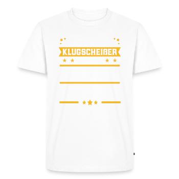 Lehrer - Männer Premium Bio T-Shirt - Weiß - Vorne - Nico (187cm)
