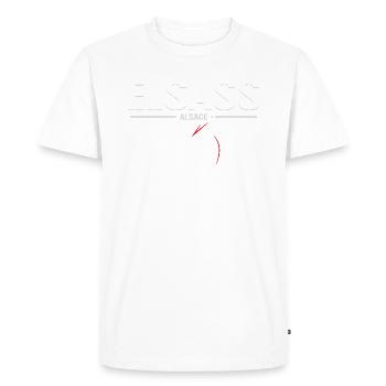 Alsace Colmar - T-shirt Premium bio Homme - blanc - Devant - Nico (187cm)