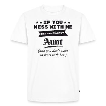 Bébé créer tante marraine cadeau de naissance - T-shirt Premium bio Homme - blanc - Devant - Nico (187cm)