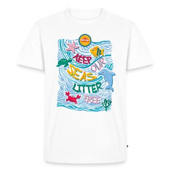Play-Doh Animaux Marins Keep Our Seas Litter Free - T-shirt Premium bio Homme - blanc - Devant - Nico (187cm)