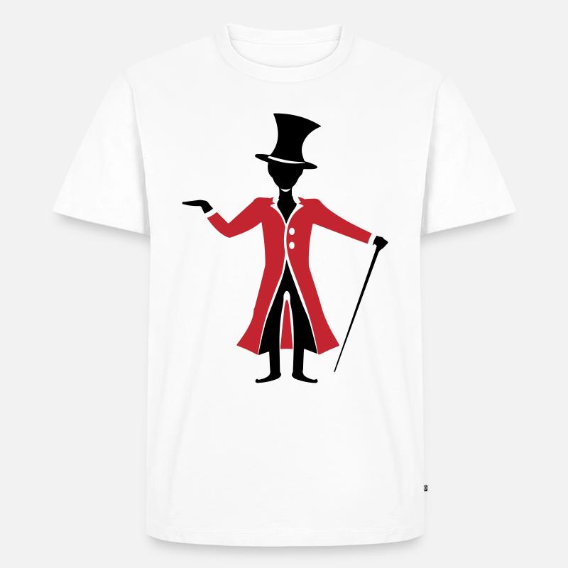 Magier Zauberer - Männer Premium Bio T-Shirt - Weiß