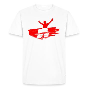 Paralimpic Red - Men's Premium Organic T-Shirt - white - Front - Nico (187cm)