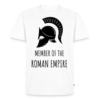 Empire romain - T-shirt Premium bio Homme - blanc - Devant - Nico (187cm)