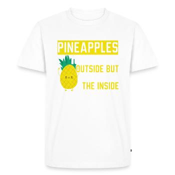 Nurses Are Like Pineapple Summer Tropical Fruit - Men's Premium Organic T-Shirt - white - Front - Nico (187cm)