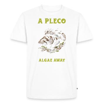 Bristlenose Plecos Fish Lover Aquarium d’eau douce - T-shirt Premium bio Homme - blanc - Devant - Nico (187cm)