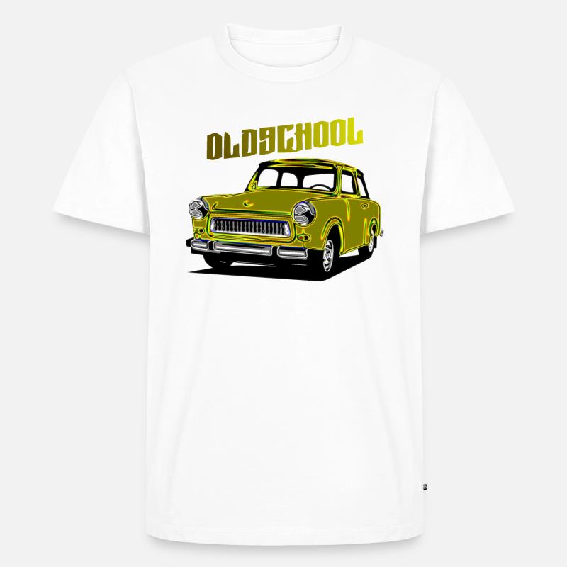  Trabi DDR Auto - Männer Premium Bio T-Shirt - Weiß