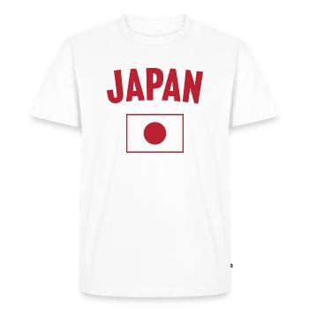 Drapeau du Japon - T-shirt Premium bio Homme - blanc - Devant - Nico (187cm)