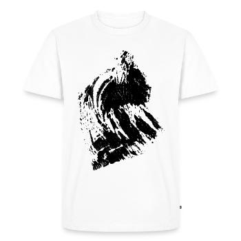 Murale Montagnes - T-shirt Premium bio Homme - blanc - Devant - Nico (187cm)