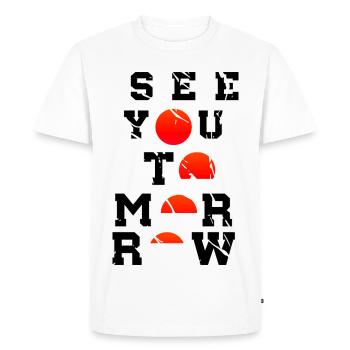 See You Tomorrow Inspiration Art Japon - T-shirt Premium bio Homme - blanc - Devant - Nico (187cm)