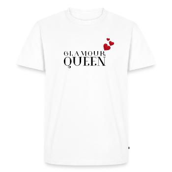 Glamour Queen - Men's Premium Organic T-Shirt - white - Front - Nico (187cm)