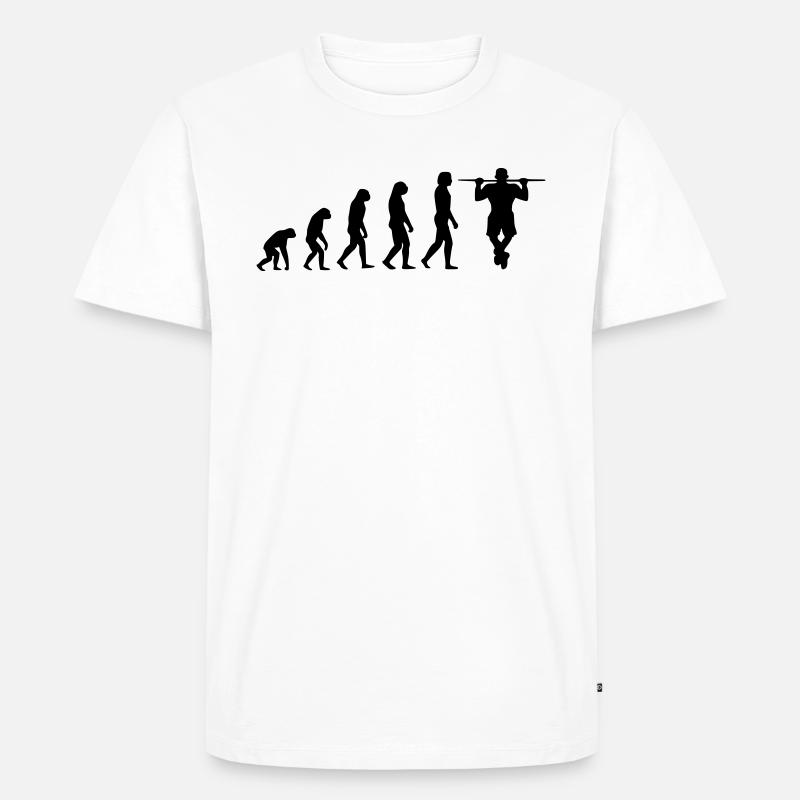 Evolution Calisthenics - T-shirt Premium bio Homme - blanc
