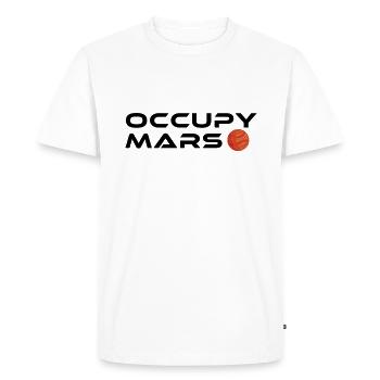 Vintage astronomie spatiale occupent Mars cadeau - T-shirt Premium bio Homme - blanc - Devant - Nico (187cm)