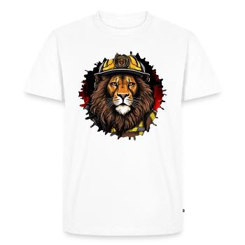 Leuven Fire Brigade - Men's Premium Organic T-Shirt - white - Front - Nico (187cm)