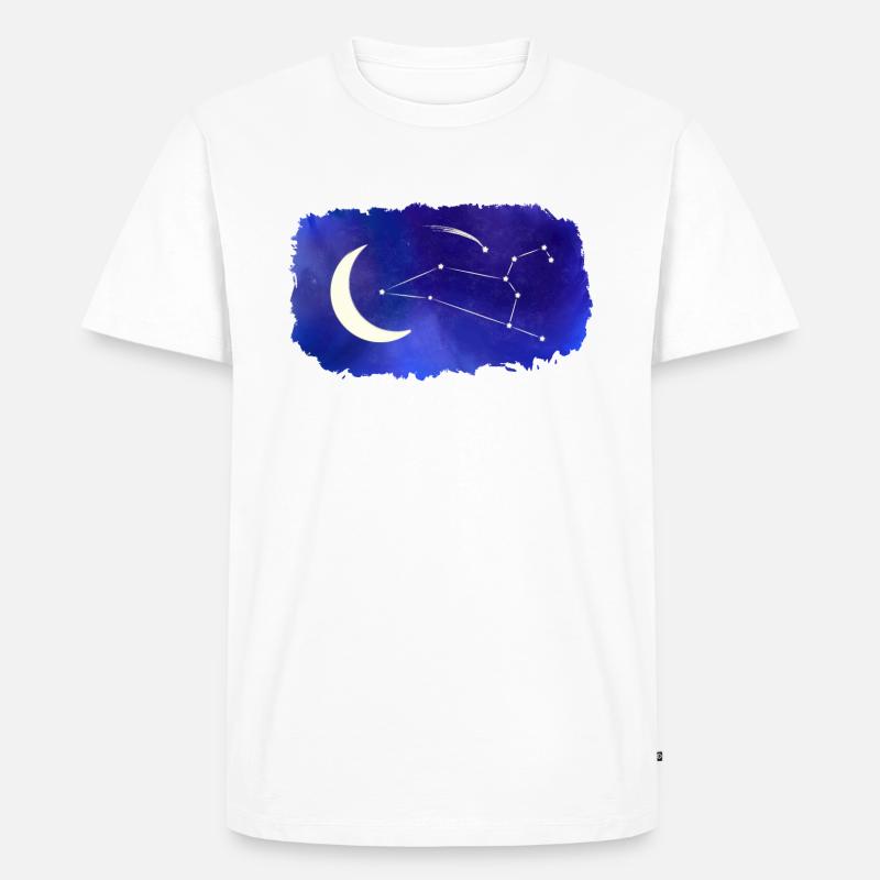 Sternzeichen Löwe Leo - Männer Premium Bio T-Shirt - Weiß