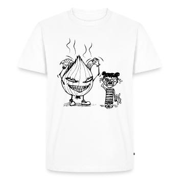 OIGNON - T-shirt Premium bio Homme - blanc - Devant - Nico (187cm)