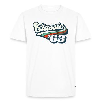 Classique '63 - T-shirt Premium bio Homme - blanc - Devant - Nico (187cm)