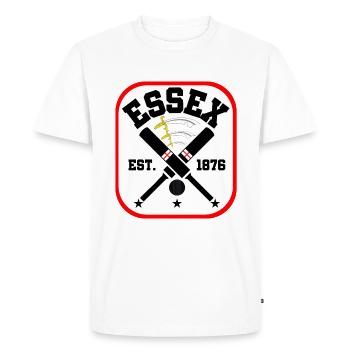 Cricket du comté d’Essex - T-shirt Premium bio Homme - blanc - Devant - Nico (187cm)