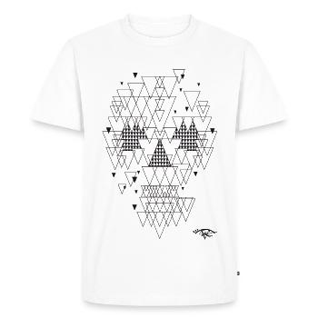 Tete de Mort Rougevision - Men's Premium Organic T-Shirt - white - Front - Nico (187cm)