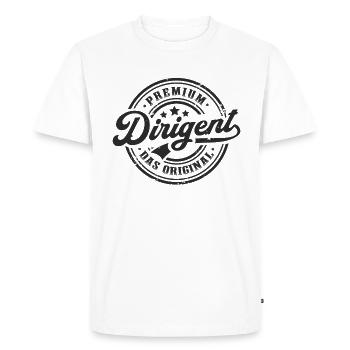 Dirigent Original Lustiges Dirigenten - Männer Premium Bio T-Shirt - Weiß - Vorne - Nico (187cm)