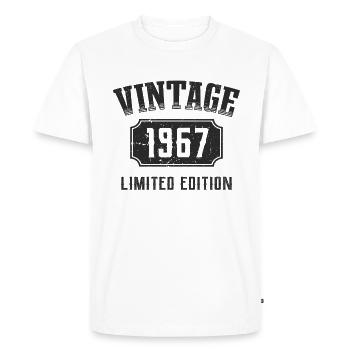 55 ans Édition Limitée 55ème anniversaire 1967 - T-shirt Premium bio Homme - blanc - Devant - Nico (187cm)