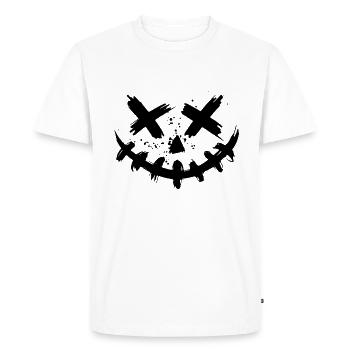 Halloween Horror Mask Disguise - Men's Premium Organic T-Shirt - white - Front - Nico (187cm)