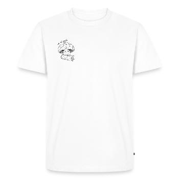 Süßer Pilz - mignon mais psychopathe - T-shirt Premium bio Homme - blanc - Devant - Nico (187cm)