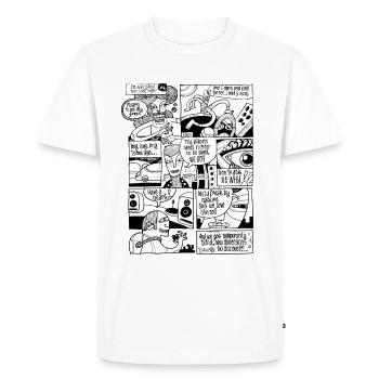 New Dimension - Men's Premium Organic T-Shirt - white - Front - Nico (187cm)