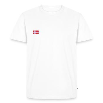 Norway Experience - Moose - Men's Premium Organic T-Shirt - white - Front - Nico (187cm)