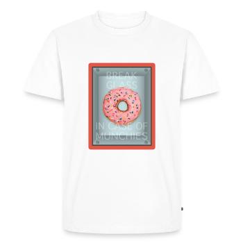 Envies de beignets - T-shirt Premium bio Homme - blanc - Devant - Nico (187cm)