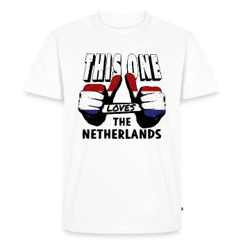 Netherlands Flag Holland Dutch flag - Men's Premium Organic T-Shirt - white - Front - Nico (187cm)