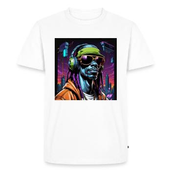ElektroGhetto - Männer Premium Bio T-Shirt - Weiß - Vorne - Nico (187cm)