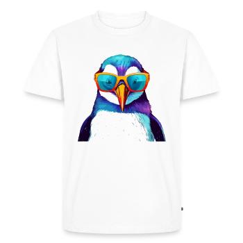 Ral le pingouin - T-shirt Premium bio Homme - blanc - Devant - Nico (187cm)