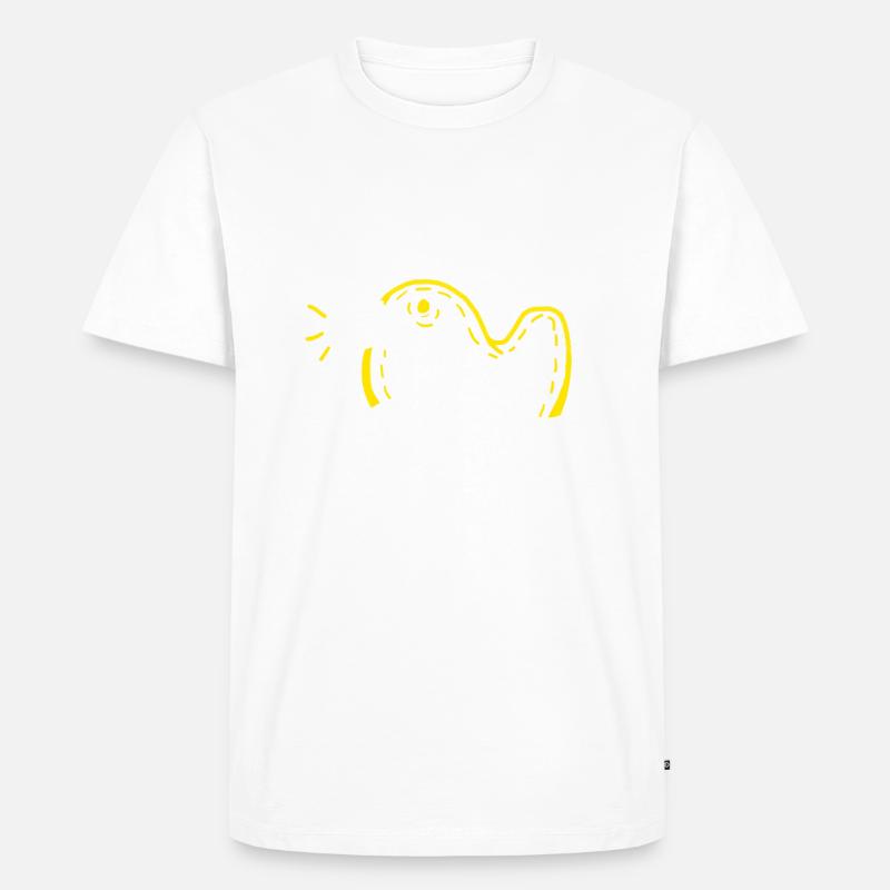Canard de bain - Männer Premium Bio T-Shirt - Weiß