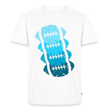 Football américain cadeau - T-shirt Premium bio Homme - blanc - Devant - Nico (187cm)