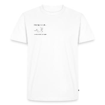 Chemise amusante en forme de bâton - S’il vous plaît, ne suivez pas - T-shirt Premium bio Homme - blanc - Devant - Nico (187cm)