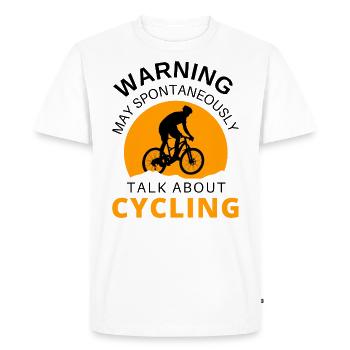 Cyclisme - T-shirt Premium bio Homme - blanc - Devant - Nico (187cm)