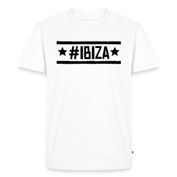 #Ibiza - T-shirt Premium bio Homme - blanc - Devant - Nico (187cm)