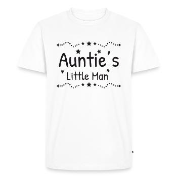 Tante's little man aunt godmother gift - Men's Premium Organic T-Shirt - white - Front - Nico (187cm)