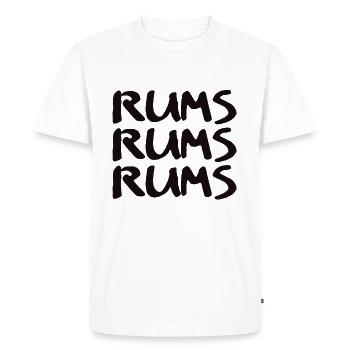 Rhums Rhums - T-shirt Premium bio Homme - blanc - Devant - Nico (187cm)