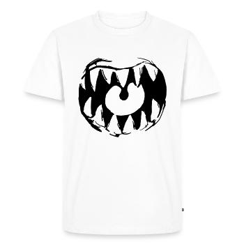 Grand rabat - T-shirt Premium bio Homme - blanc - Devant - Nico (187cm)