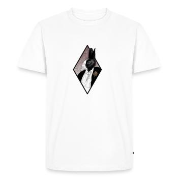 Bonjour Mme Jones - T-shirt Premium bio Homme - blanc - Devant - Nico (187cm)
