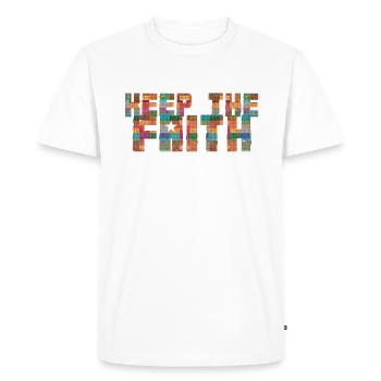 Keep the Faith - Northern Soul - Men's Premium Organic T-Shirt - white - Front - Nico (187cm)
