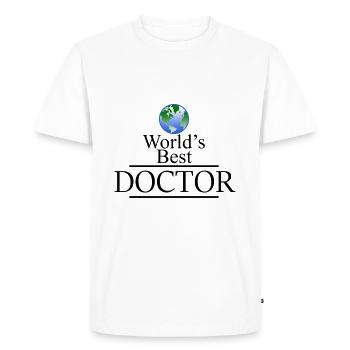 World's Best Doctor - T-shirt Premium bio Homme - blanc - Devant - Nico (187cm)