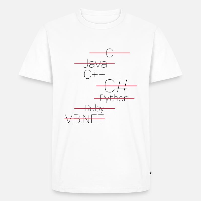 C++ - SIMPLE - Männer Premium Bio T-Shirt - Weiß