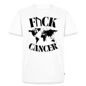 F... CK CANCER - ESPOIR, AMOUR ET COMBAT - T-shirt Premium bio Homme - blanc - Devant - Nico (187cm)
